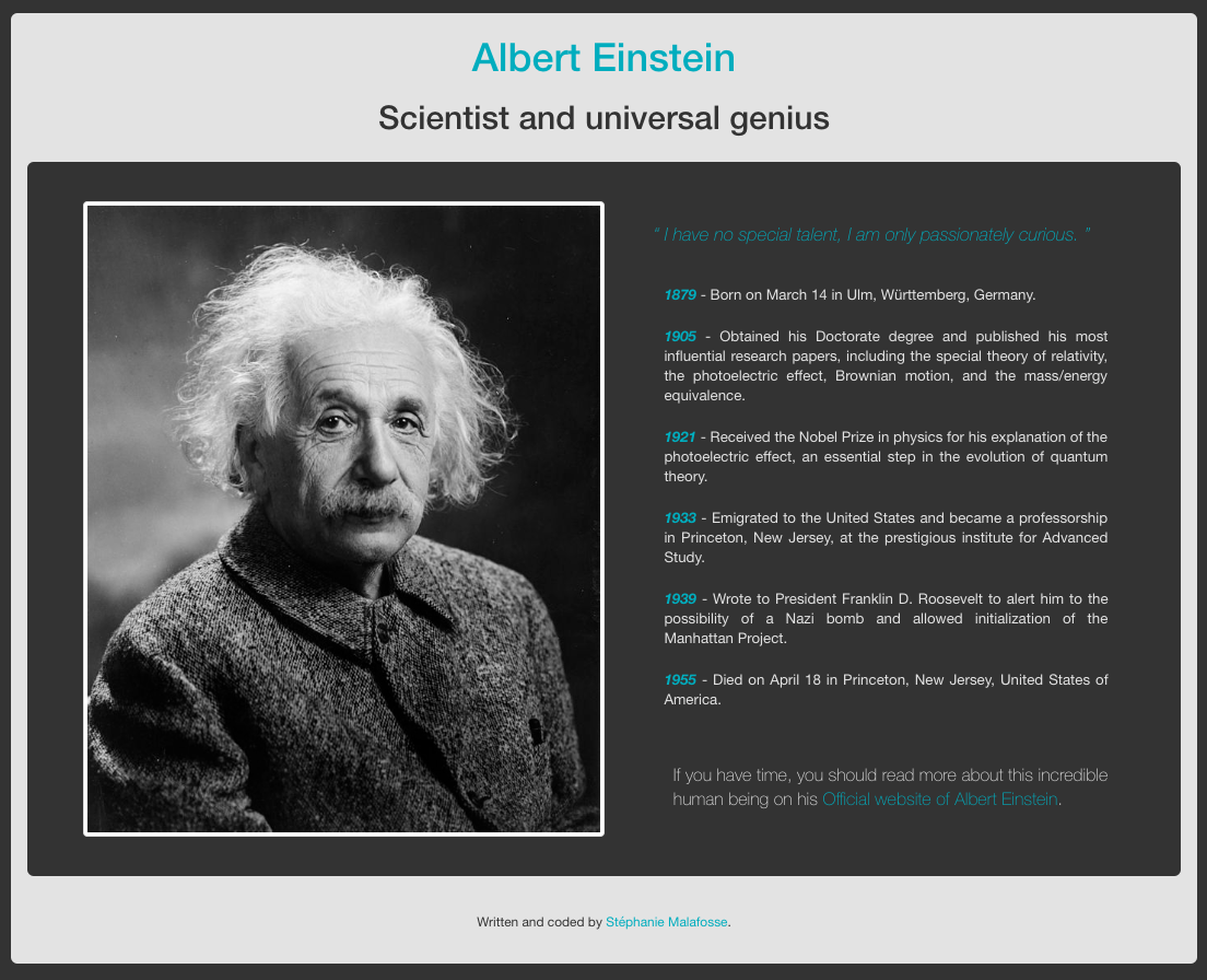 Albert Einstein