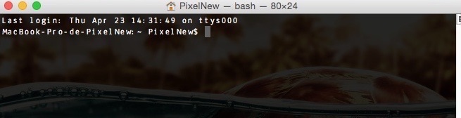 Terminal de Mac OS X
